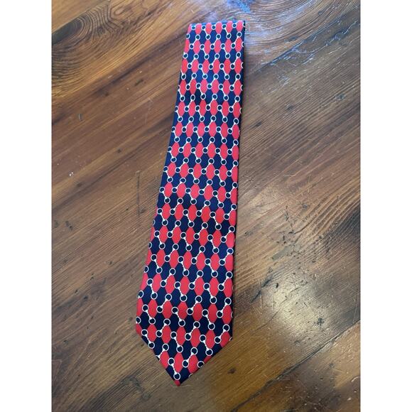 Authentic Gucci 100% Silk Tie Horsebit Pattern Mens Formal Fashion All Season - Picture 1 of 9